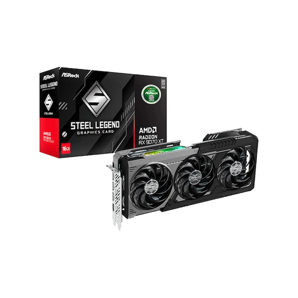 ● Asrock Radeon Rx 9070 Xt Steel Legend Dark D6 16Gb Daewon Cts #2