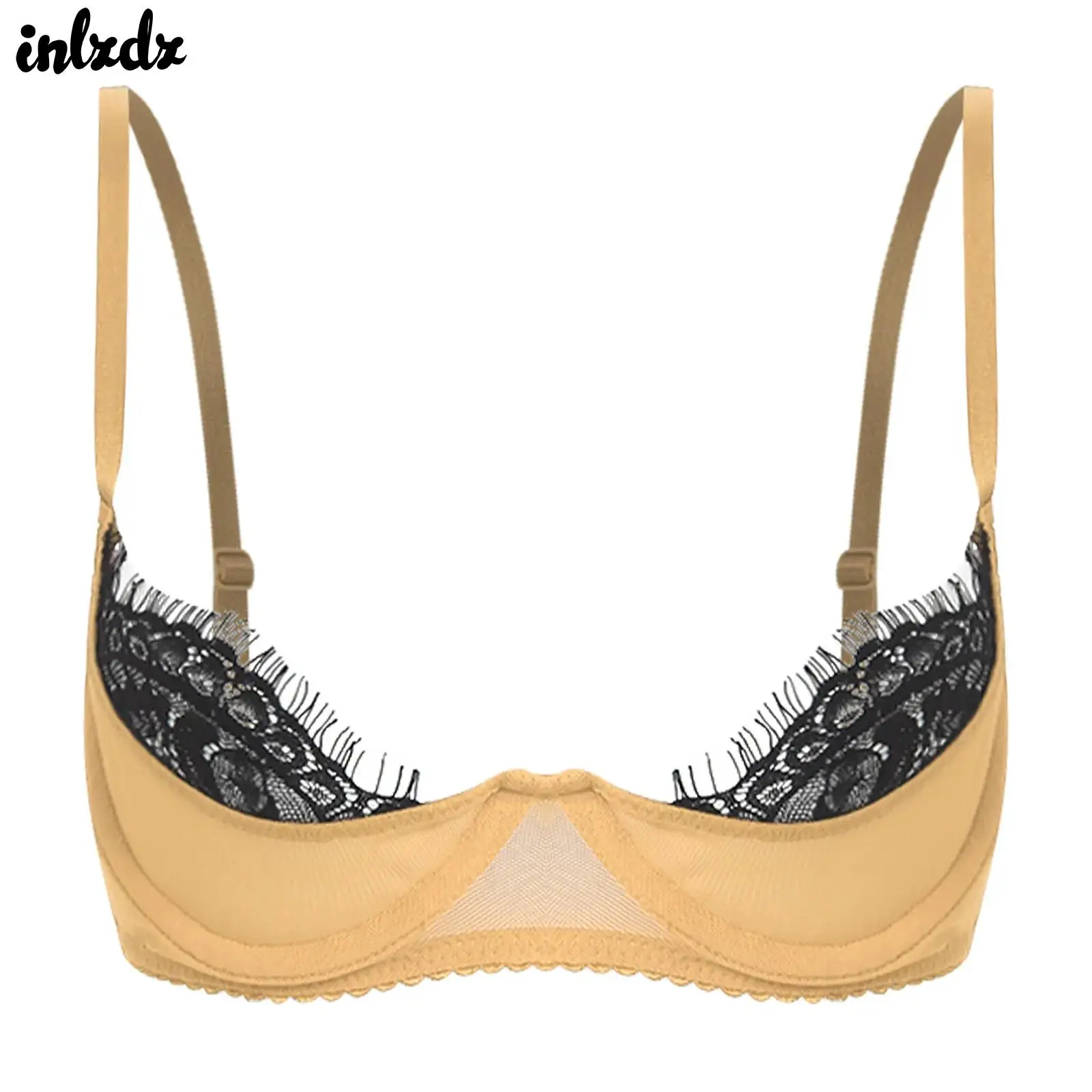 

Сексуальный женский прозрачный бюстгальтер с открытой соской, обнаженной грудью, топы, нижнее белье, кружевная отделка с ресницами, пуш-ап на косточках, балконет, бюстгальтер без косточек