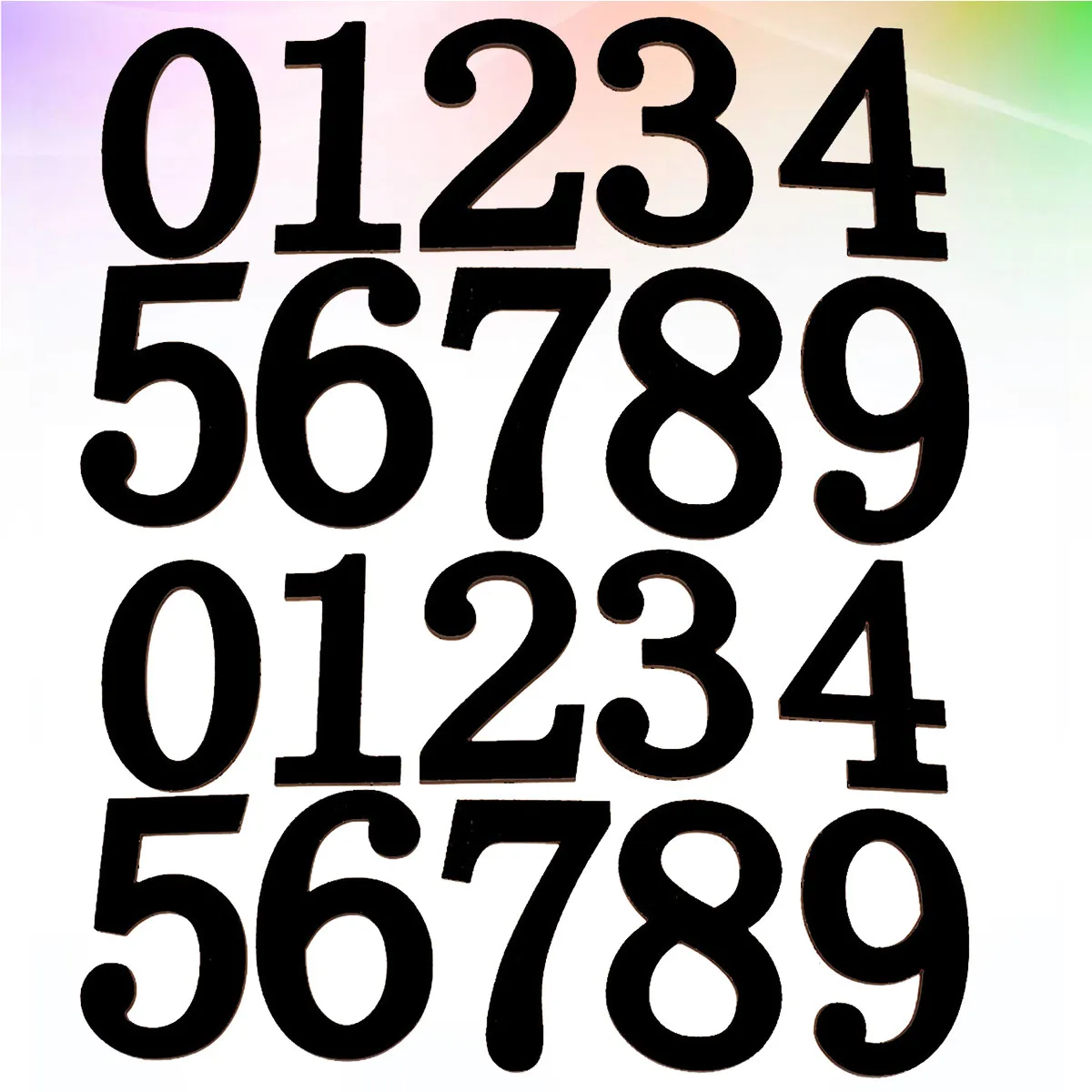 2 Sets Wooden Cartoon Numbers Fridge Math Educational For Kids Black Refrigerator Number Decals Home Decor Digits