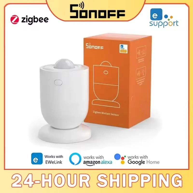 DL New SONOFF SNZB-03P Zigbee Motion Sensor Light Detection Home Security Local Smart Scene Linkage via eWeLink APP Alexa Google