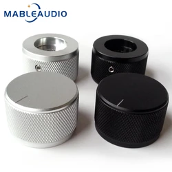 1PCS 35x22mm All Aluminum Alloy Solid Cylindrical Knob Potentiometer Volume Sound Amplifier Knurled Knob