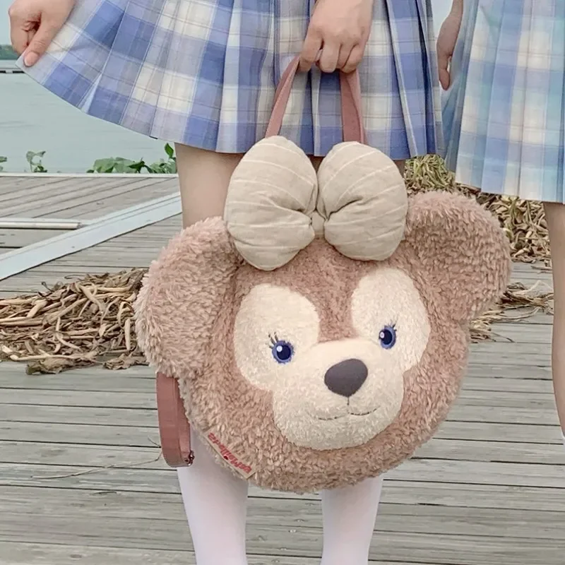 Large Disney Duffy Bear Shelliemay Anime Soft Plush Capacity Shoulder Bag Leisure Portable Plushies Kawaii Handbag Girls Gift