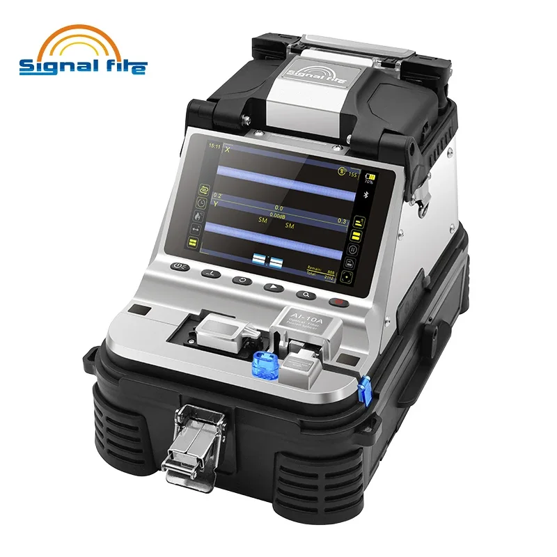 Signalfire AI-9 AI-6C Fusion splicer Machine 6 motor 5S splicing machine with VFL Optic power meter tool kits CE free shipping