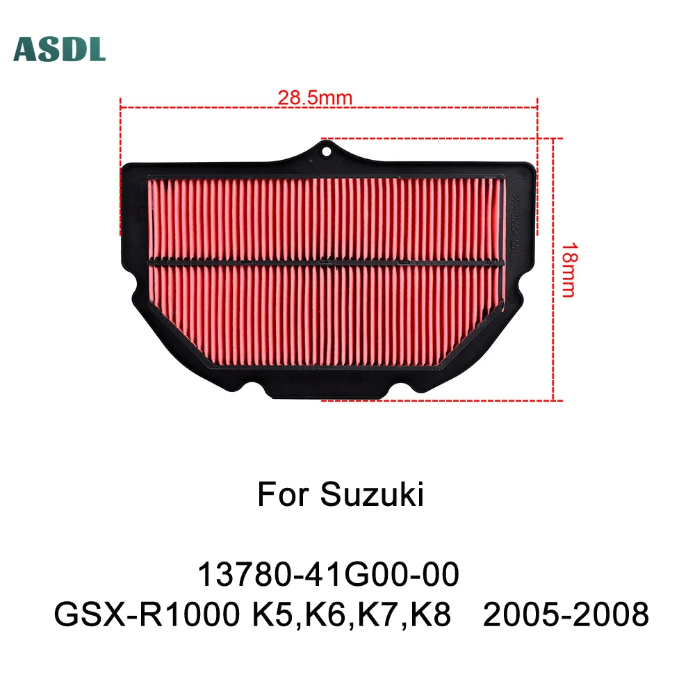 

Motorbike Air Filters & Systems For Suzuki 13780-41G00-00 GSX-R1000 K5 K6 K7 K8 2005 2006 2007 2008 GSXR1000 GSXR 1000