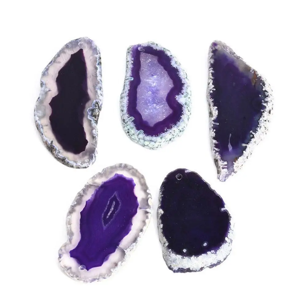 Polished Reiki Stone Brazil Healing Quartz Pendant Jewelry Accessories Home Decoration DIY