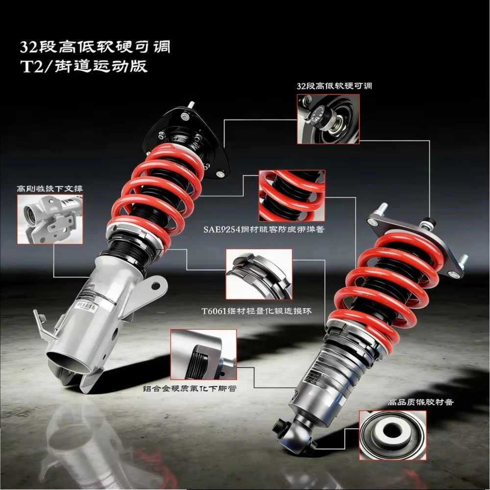 32-stage Adjustable Damping Coilover Suspension for  M3 E92 E60 F30 E46 E39 E30 E90 X1 X2 F44 F45 F49