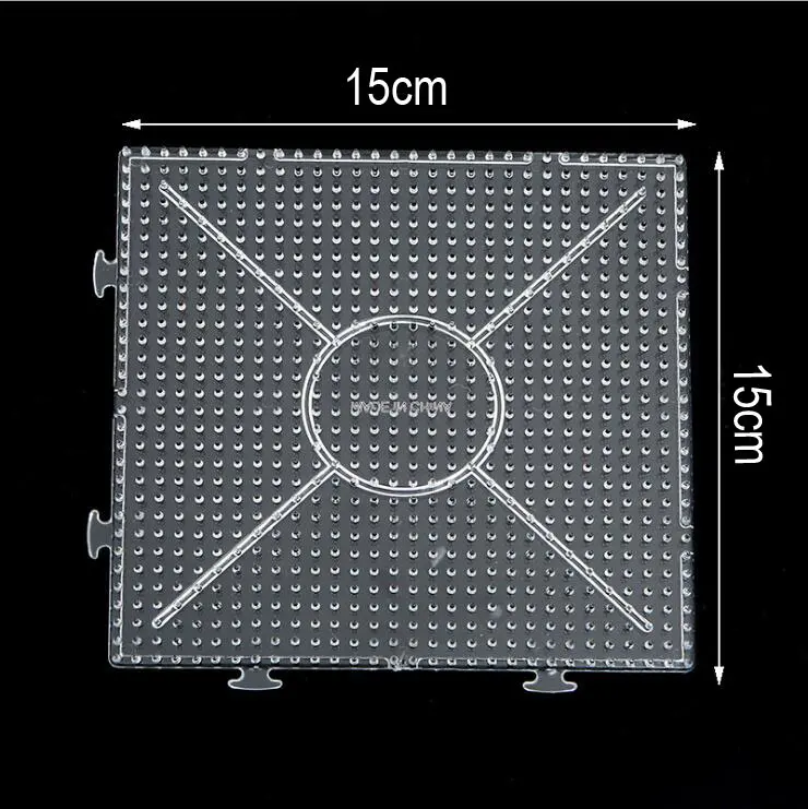 5mm Hama Beads Pegboard Transparent Template Board Pixel Art Puzzle Square tool DIY Figure Material Board Perler Beads