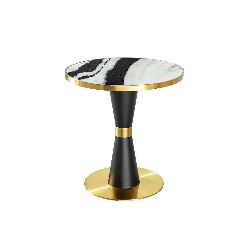Slate negotiation area table and chair reception small table balcony small tea table stainless steel
