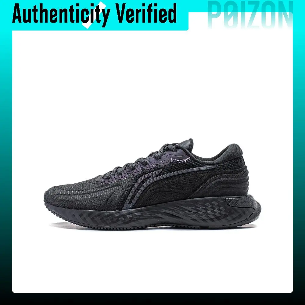 Li Ning Cloud Shield Cushioning Slip Resistant Abrasion Resistant Low top Running Shoes Women's Black ARST058-1