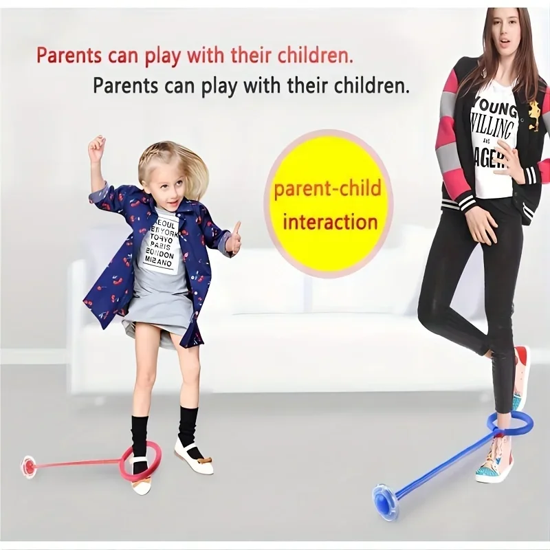 1Pc Bouncing Ball Children Flashing Jump Ring Sports Foldable Flashing Bouncing Ball Suitable For Children Or Adults Skill Game
