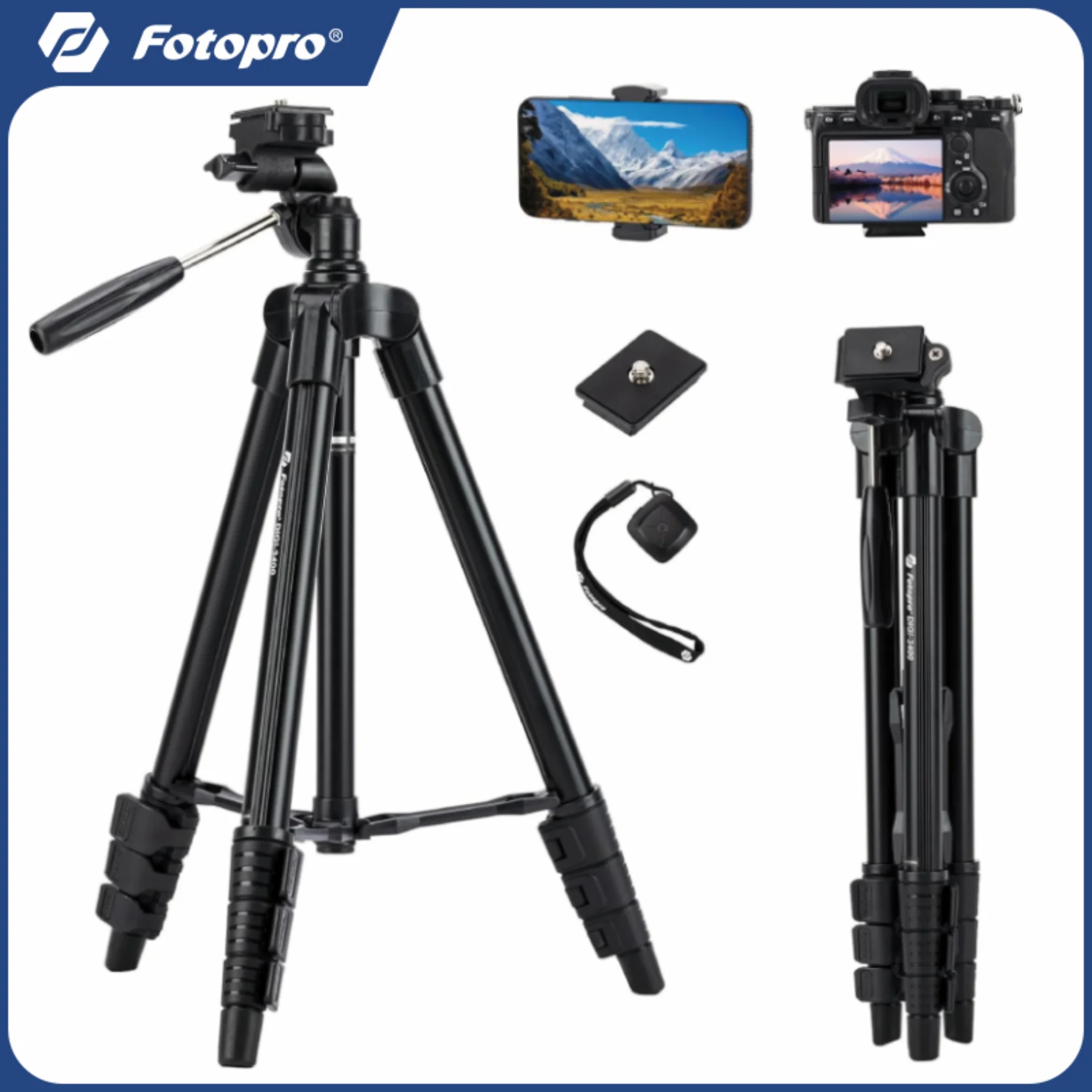 Fotopro DIGI-3400 Camera Tripod, 48