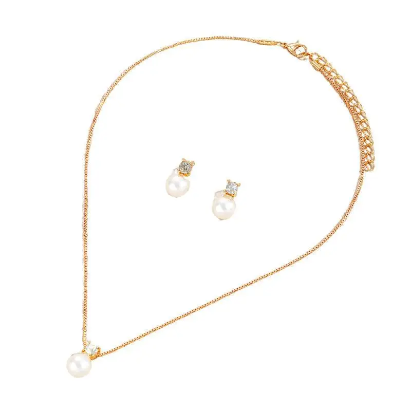 Damenmode-Schmuck mit Kunstperlen im französischen Stil, dezenter Luxus, geeignet für den Alltag, Partys, Bankette, perfektes Geschenk. – Detail 5