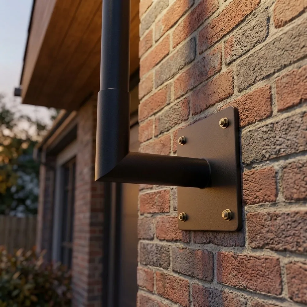 Carbon Steel L Bracket 90 Degree Wall Mount for Outdoor Lighting Installation Floodlight Area Light Parking Light