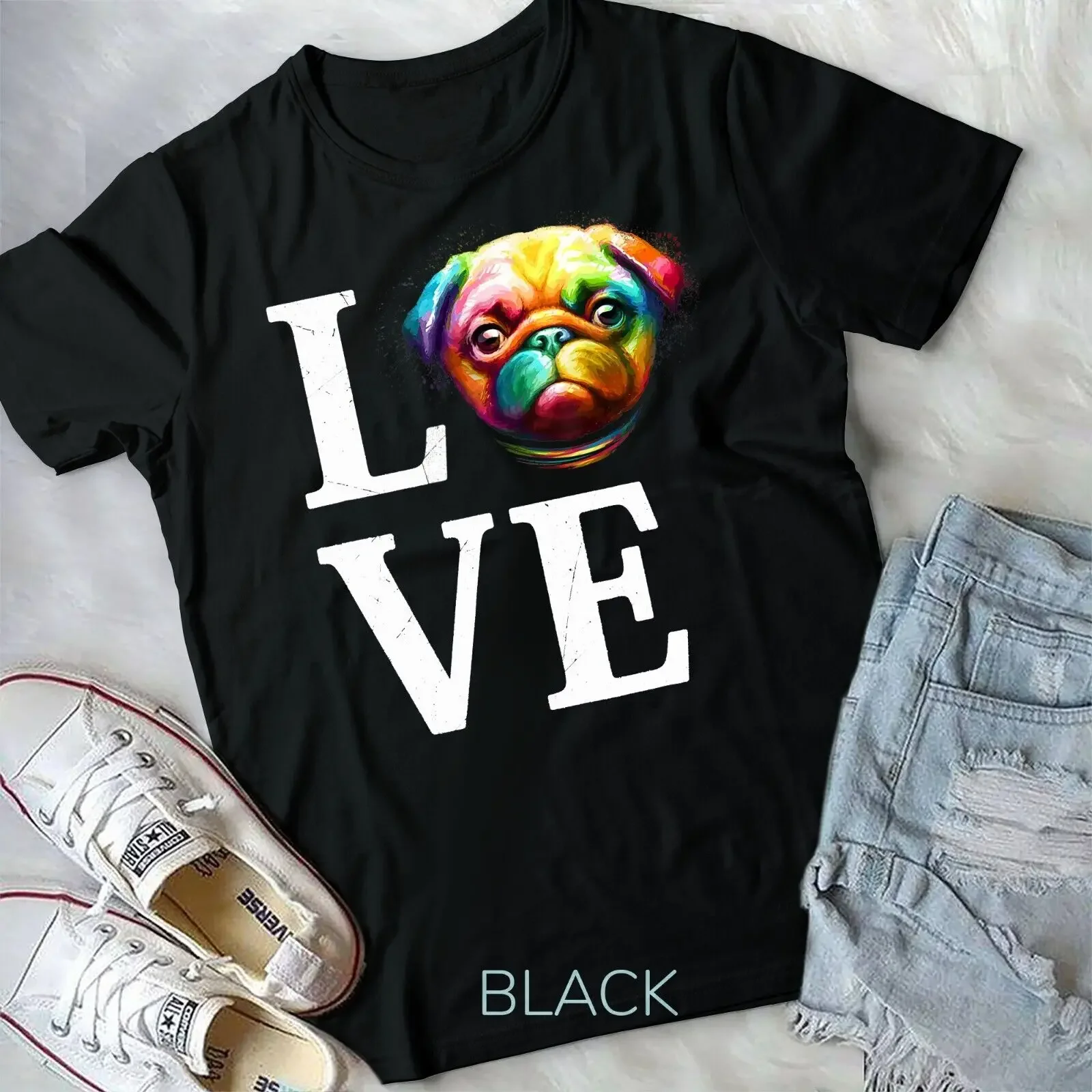 

Футболка унисекс Love Pug