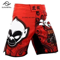 Pantaloncini MMA uomo BJJ Jiu-Jitsu Judo Wrestling Trunks Animal Sublimated Gym Running Boxing abbigliamento sportivo Kickboxing Fight Shorts