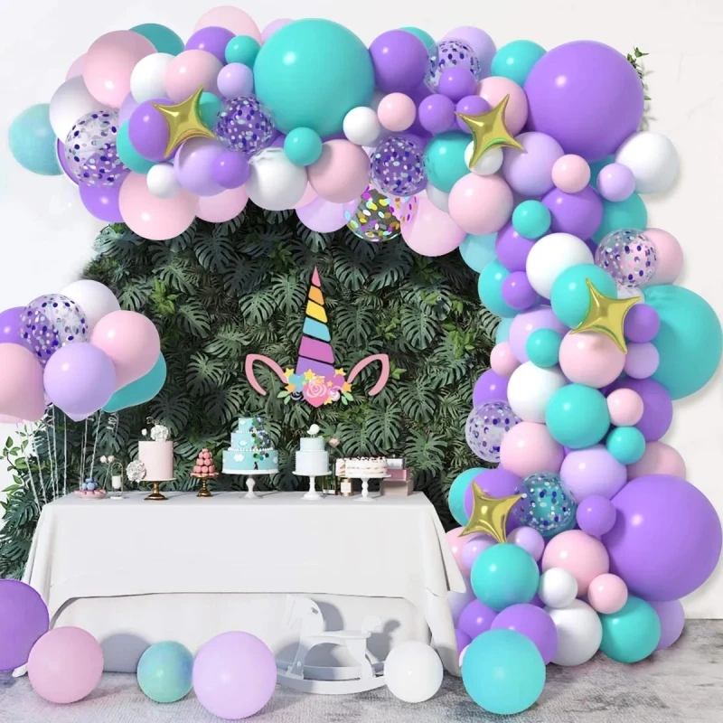 108 Stück eine Reihe von bunten Regenbogen ballons Girlande Bogen Set, Hochzeit Geburtstags feier Dekoration, Baby party Dekoration