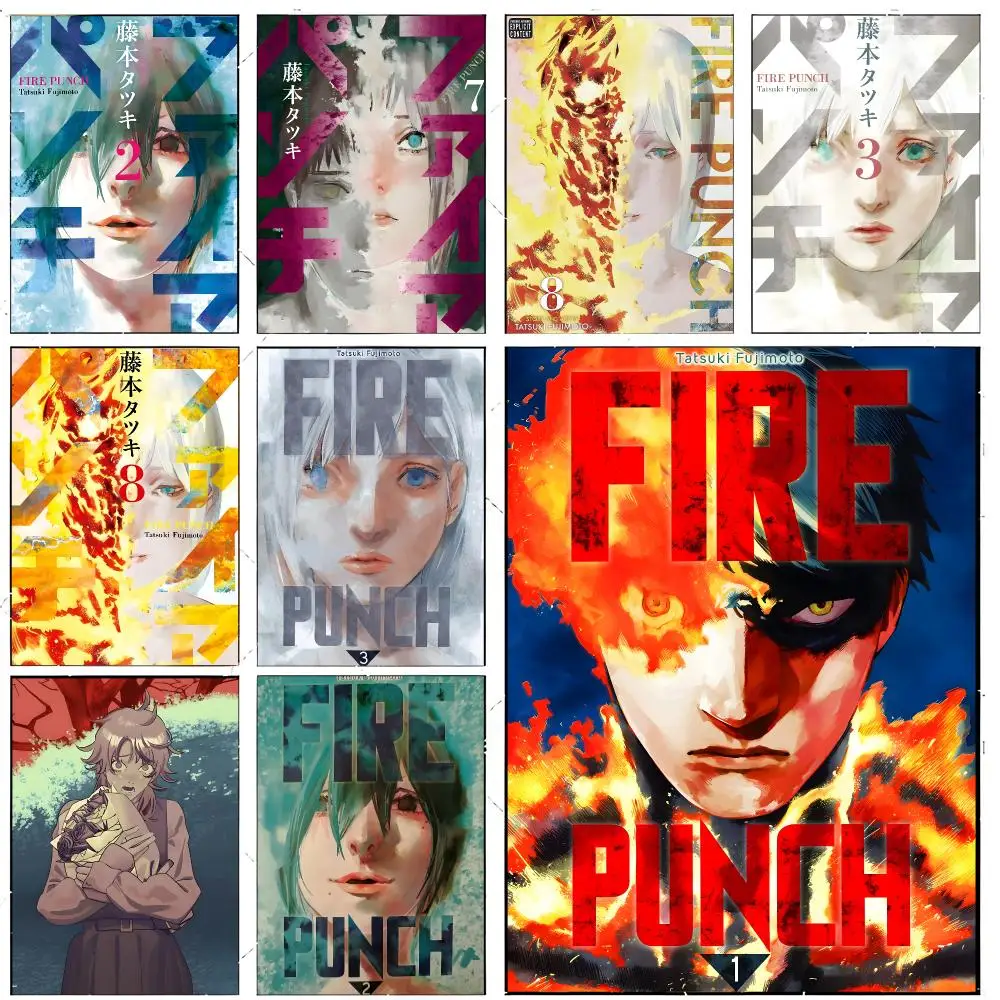 manga action F-Fire Punch Poster Premium Decor Art & Gift for Household Lounge Home Ornaments