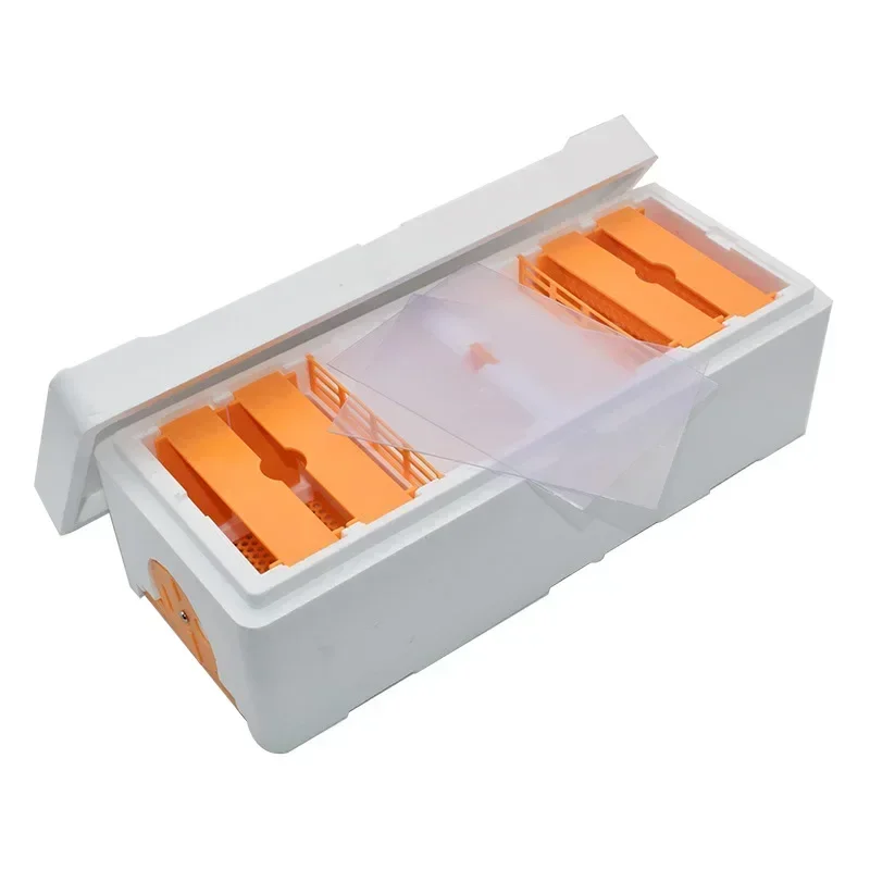 

Высокопрочный двухсекционный инкубатор для пчел из пенополистирола, коробка для спаривания, со встроенным основанием для улья, пенопластовый улей