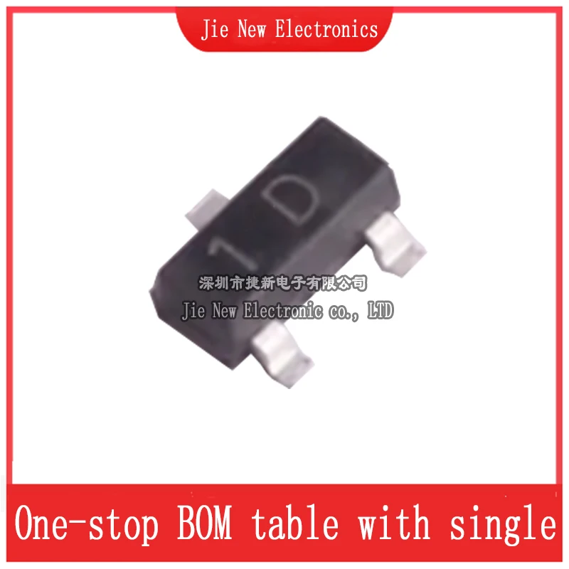 100PCS MMBT3904 1AM MMBT3906 2A MMBT4401 2X MMBT4403 2T MMBTA42 MMBTA92 MMBTA44 MMBTA94 (1D 2D 3D 4D )SOT-23 SMD triode