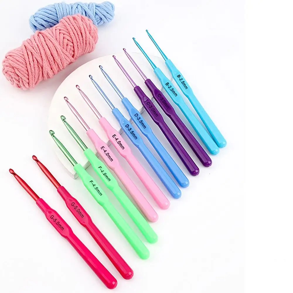 DIY Aluminum Knitting Needles Long Multisize Crocheting Needles Crocheting Hooks Sweater