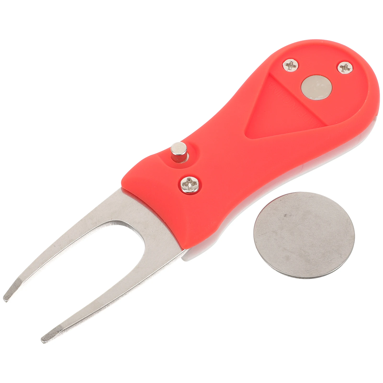 شوكة جولف ديفوت المدمجة، أداة جولف محمولة، ملحقات إصلاح العشب الاحترافية لاستخدام الجولف في الهواء الطلق