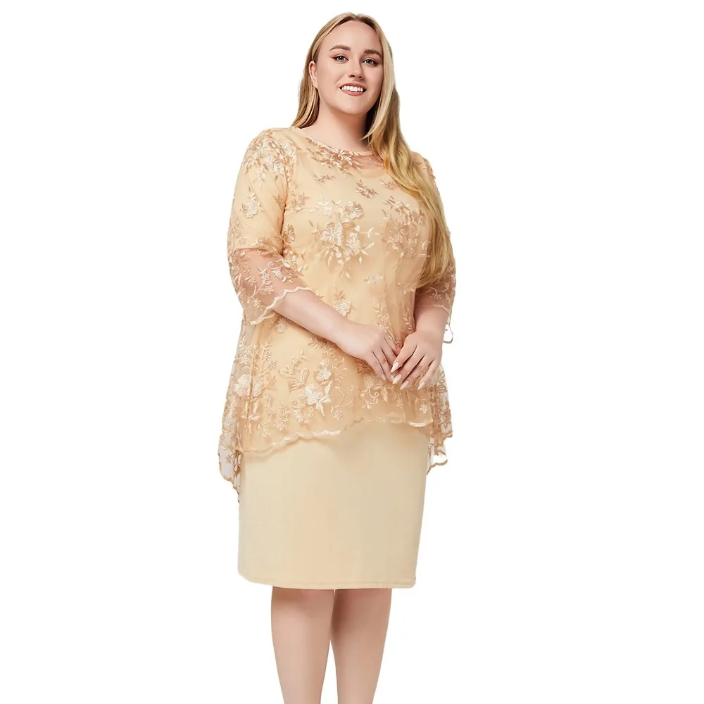 

Африканская одежда Dashiki для женщин размеров XL-4XL, весенне-летние африканские платья миди с рукавами 3/4, из полиэстера, с кружевом, облегающие, африканская одежда