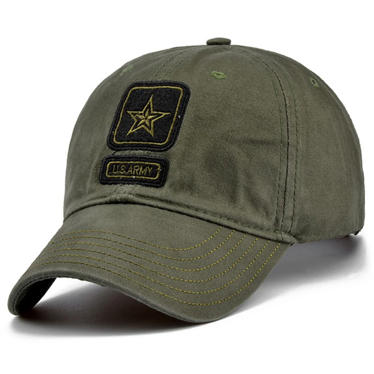 Unisex Pentagramm US ARMY Stickerei Baseball Caps Frühling und Herbst Outdoor Einstellbare Casual Hüte Sonnenschutz Hut Sport Cap – Detail 3