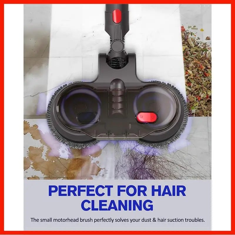 

Electric Dry Wet Mopping Head Replacement For Dyson V15 V8 V7 V10 V11 Vacuum Cleaner, With Removable Water Tank, 6 Mop Cloths