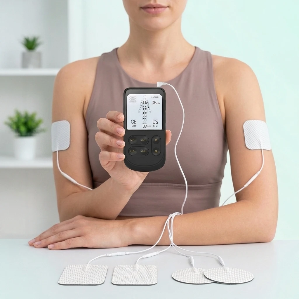 Digital TENS Unit for Pain Relief with Tens Machine Physiotherapy for Muscle Recovery and Rehabilitation