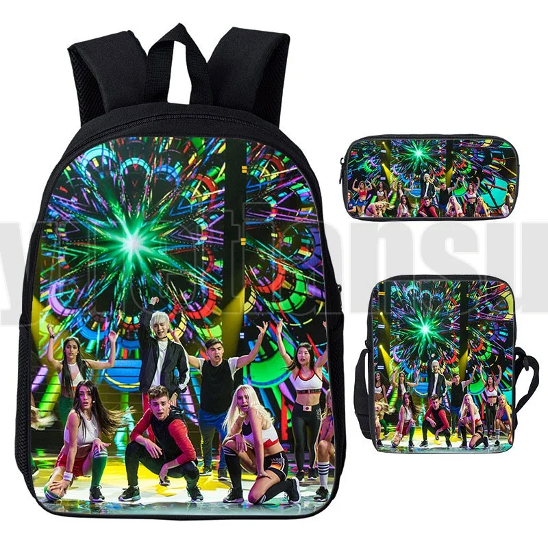 Now United Group Aesthetic Graphic Print 3D Backpack Boys Girls Hipster Schoolbag 3pcs Kids Bag Women Hip Hop Travel Bag Bookbag