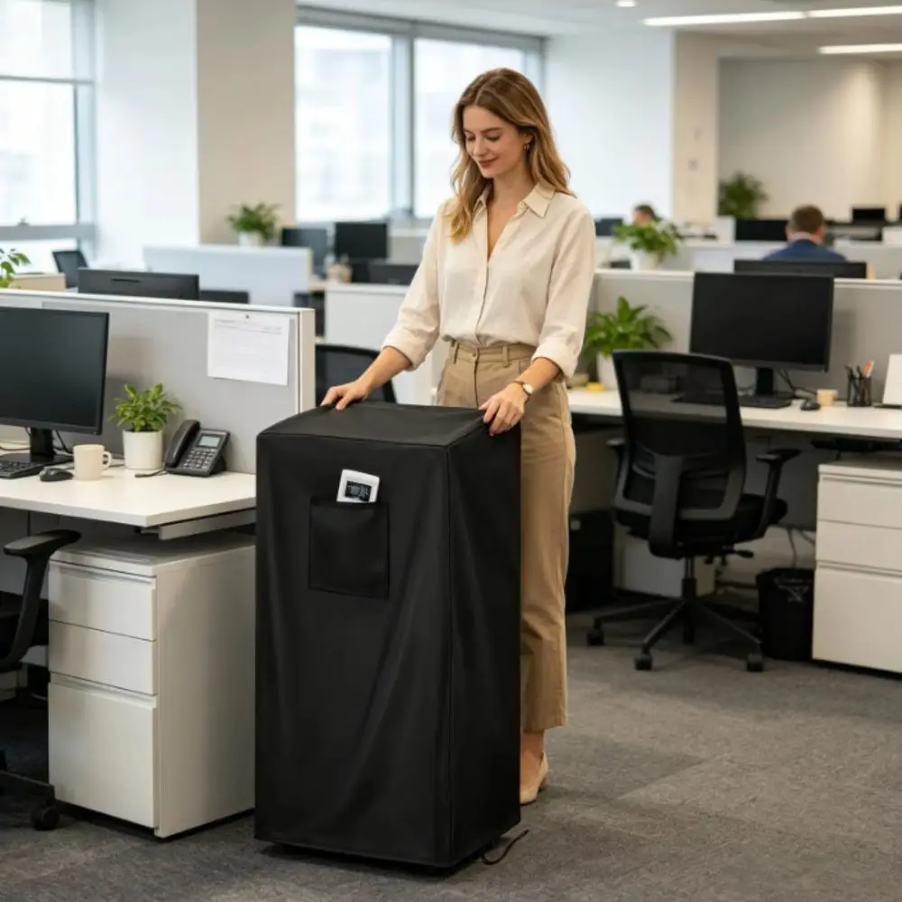 Waterproof Portable Air Conditioner Cover Oxford Cloth Dustproof AC Unit Cover Windproof With Drawstring Protection Cover