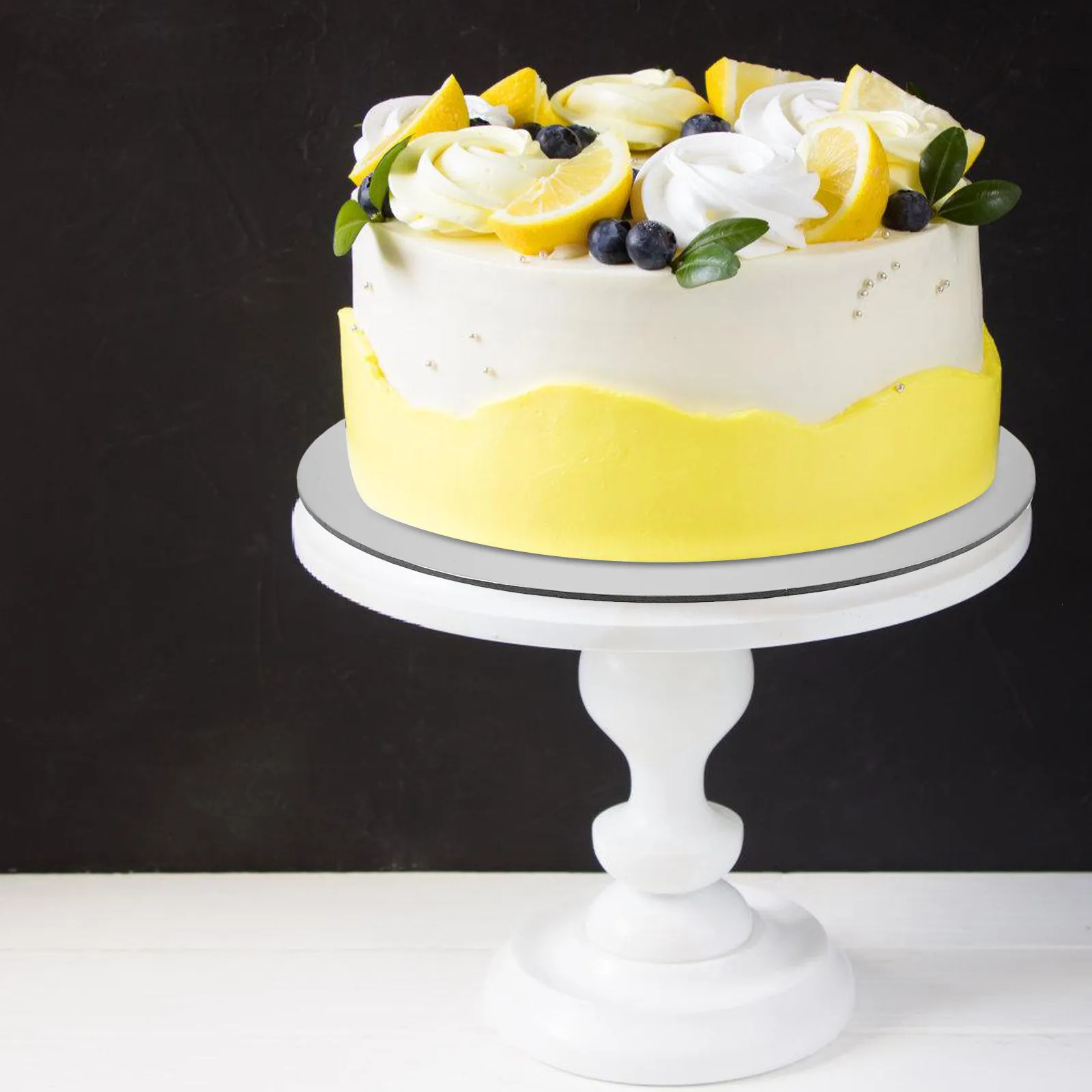 

10Pcs Round Cake Display Boards Sturdy Cake Plates Birthday Wedding Dessert Serving Trays 12 Inches Cupcake Display Tray