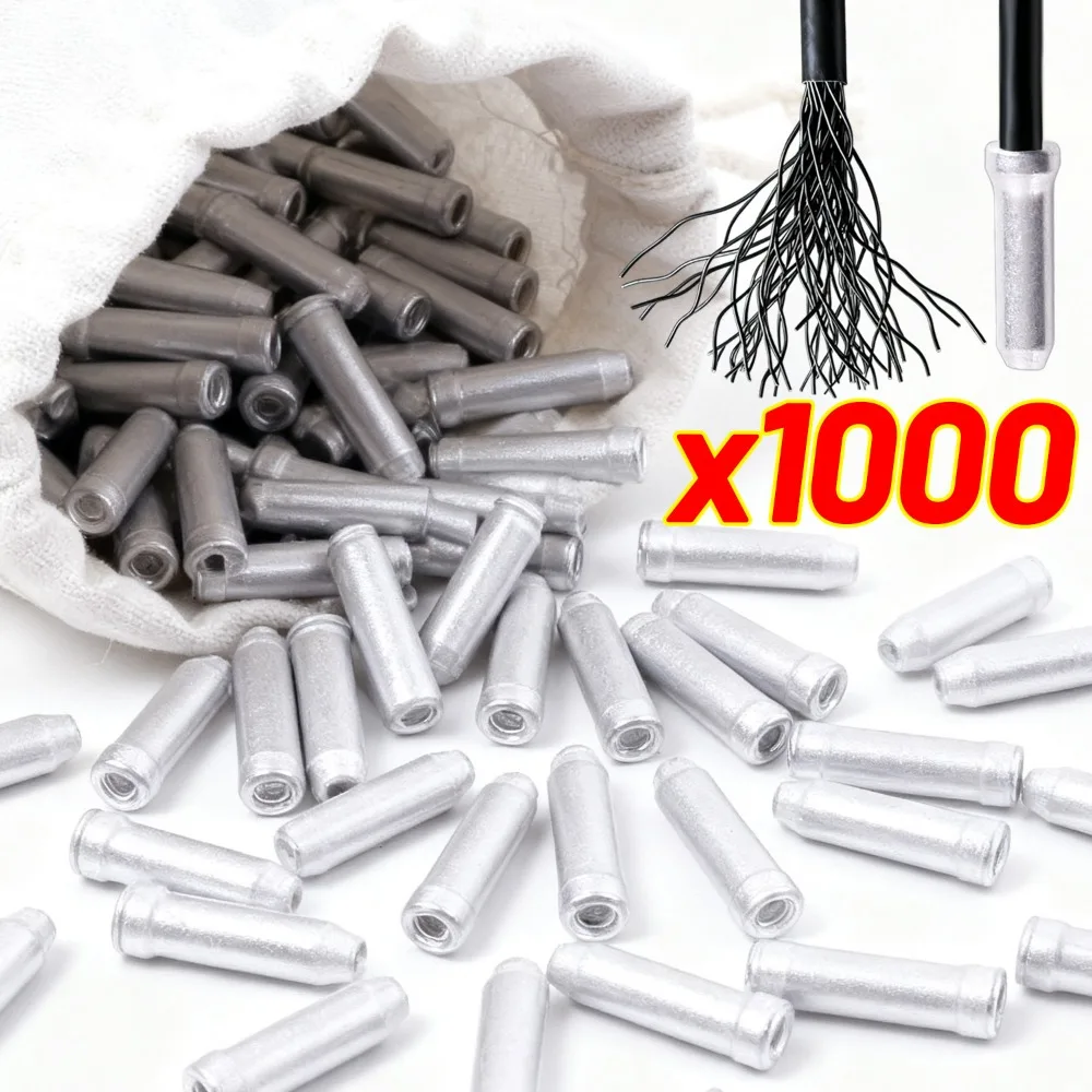 

Aluminum Alloy Wire Core Cap Universal Bike Cable End Caps for Bicycle Brake Derailleur Shifter Crimps Tips Prevent Bifurcation