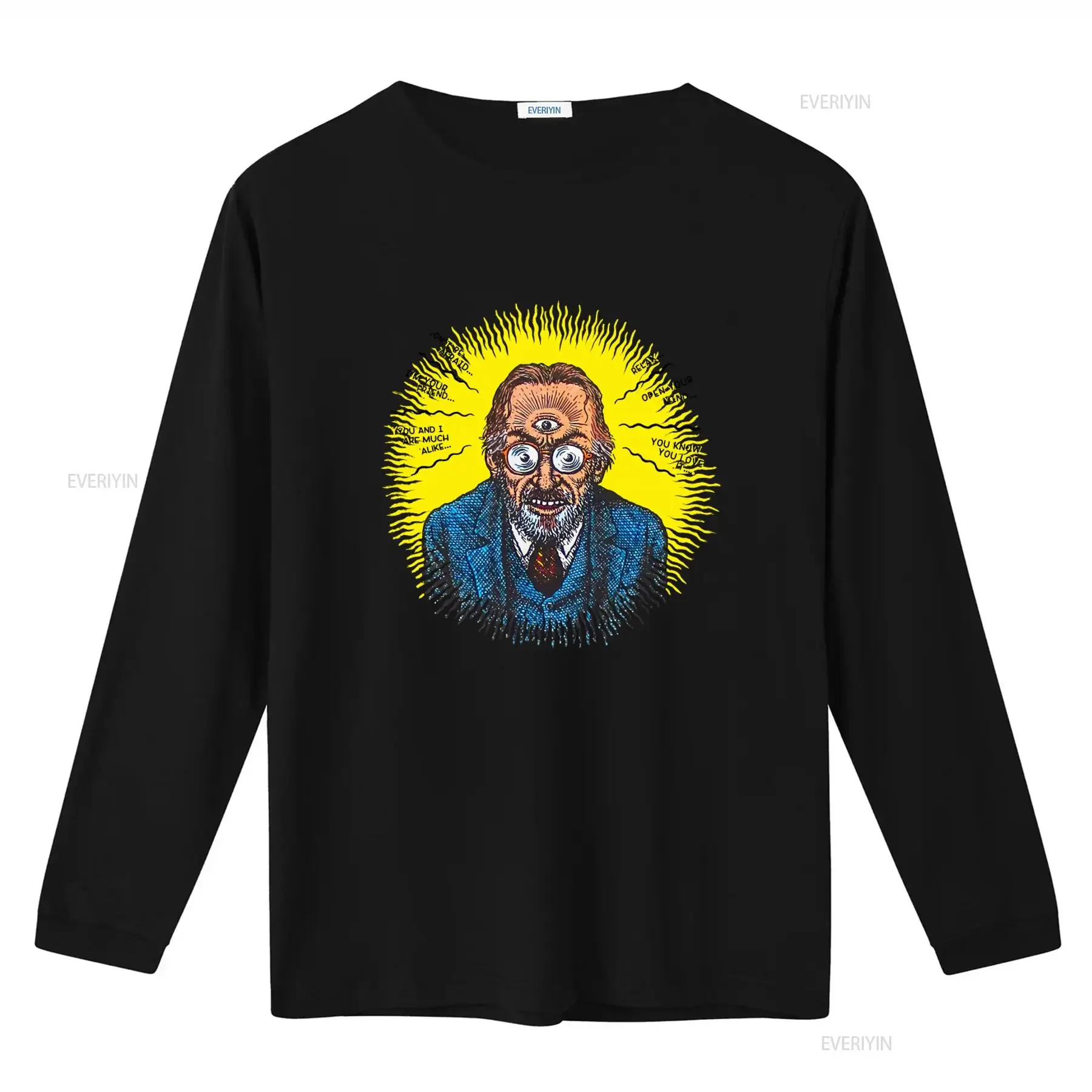 Robert Crumb Third Eye T shirt Unique Art Print for Trendy Fashion Lovers vintage Washed Versatile homme Top For Everyday Wear