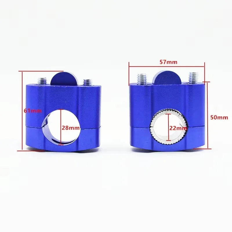 

Popu для зажимов, адаптер для стоек, сплав с ЧПУ, грязевой питбайк, квадроцикл, аксессуары для мотоциклов, универсальный двигатель на руль BMW Suzuki 7/8 дюйма