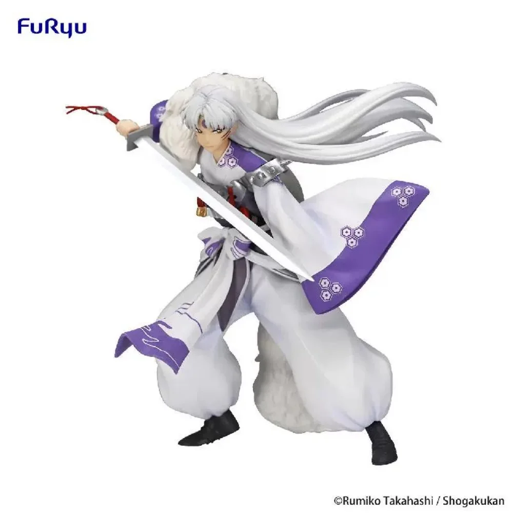 

Фигурка FuRyu Inuyasha из аниме «трешумару трио», фигурка-модель, Оригинальные фигурки, украшение на день рождения, игрушки 18 см