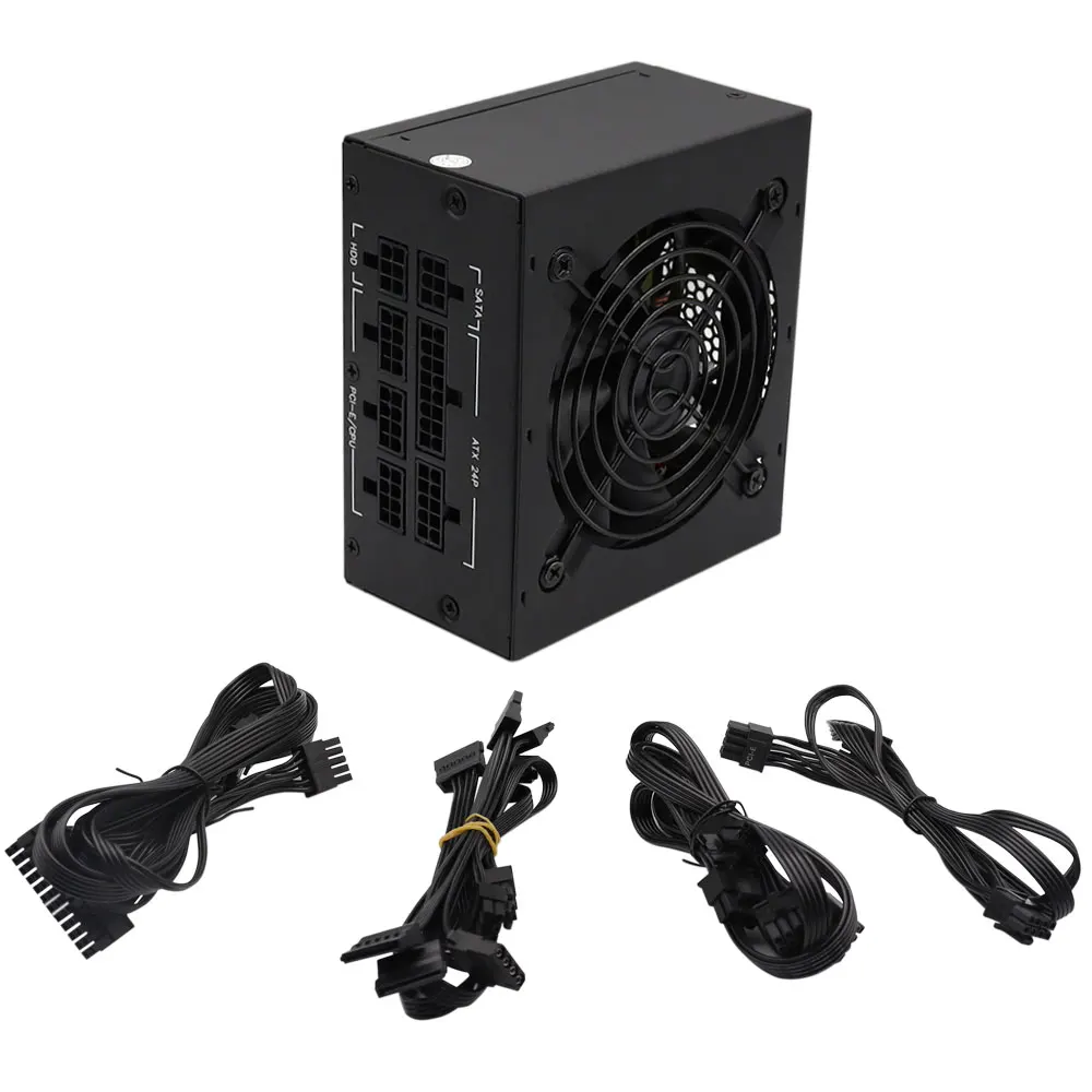 Imagem -03 - Sfx Gaming pc Fonte de Alimentação Psu Módulo Completo para Jogos Grandes Escritório e Uso Doméstico Classificado 700w Max 750w Mineração 24pin Novo