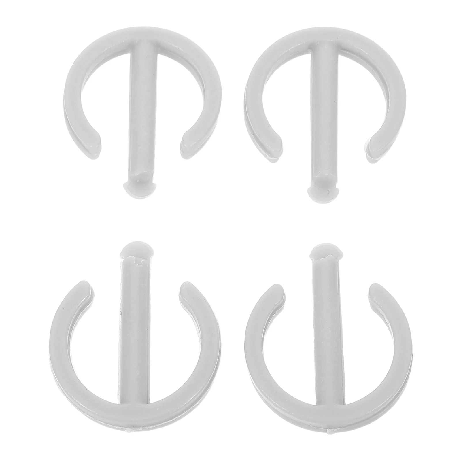 Barre pivotante antidérapante, 4 pièces, matériel de sécurité coulissant, accessoires de remplacement d'intérieur en plastique, fixation sans fixation pour enfant
