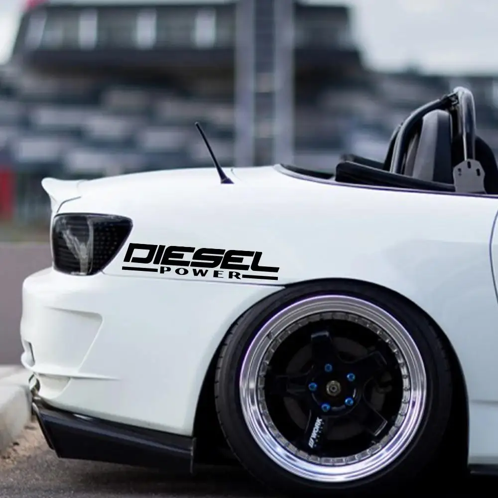 

1pc Diesel Power Laser Car Decal - Universal Vinyl Sticker for Bumper Window Motorcycle Laptop Wall