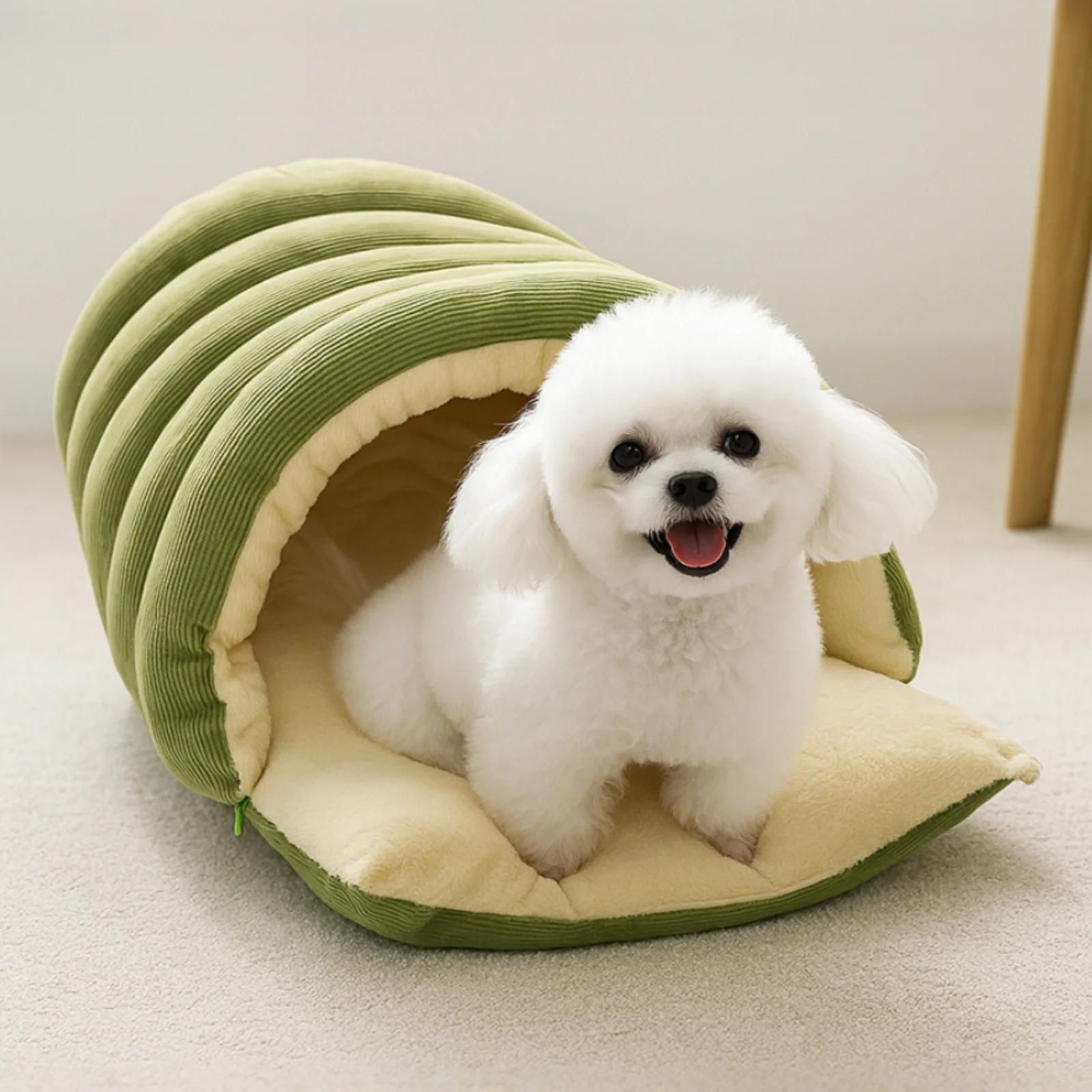 

Winter Thermal Plush Cat Bed Warm Pet House Thickening Warmth Comfort Soft Kittens Sleeping Beds Cat Cave For Pet Warmth