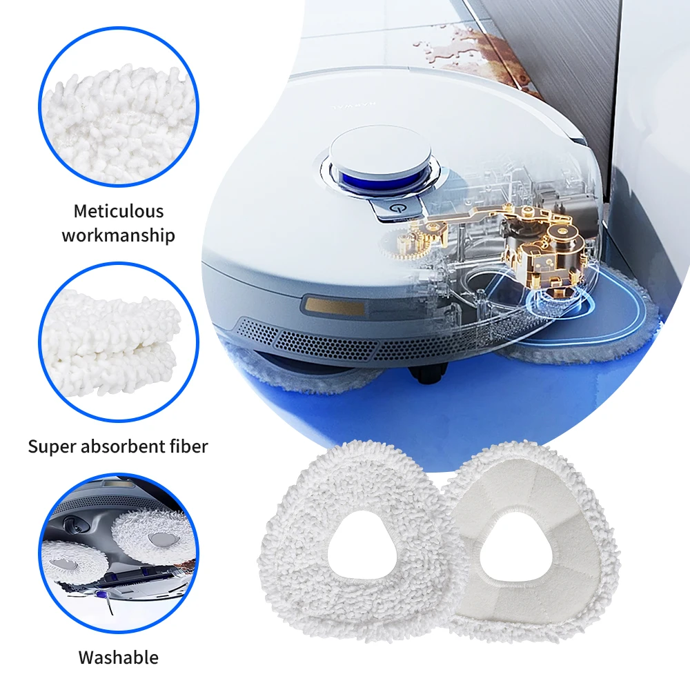Mop Cloths Part For Narwal J3/ J4 /J5 /J4 Lite/J5X /Freo X Ultra/Freo Z Ultra Vacuum Cleaner Sweeping Robot Mop Pad Accessories