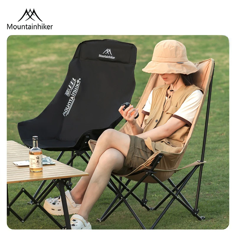 

MOUNTAINHIKER Camping Folding Chair High Back Moon Chair ultralight Outdoor Chair Tourist Relax Chair Integrated Chair접이식의자