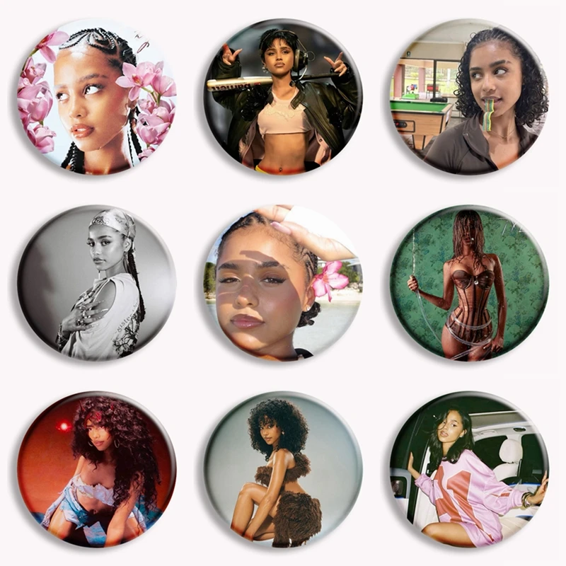 Hot Singer Tyla Laura Seethal Aesthetic Button Pin Bag Decor Brooch Badge Fans Collect Friends Gifts