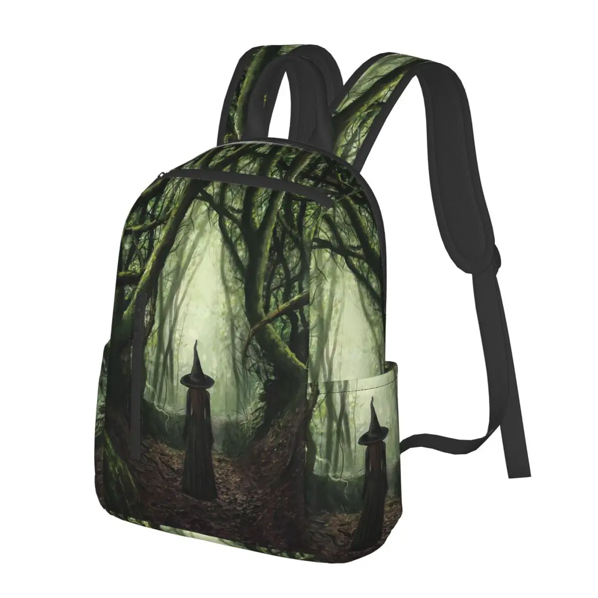 Enchanted Forest Witch Student Backpack School Bag Hiking Travel Daypack for Men Women Bookbag Shoulder Bags