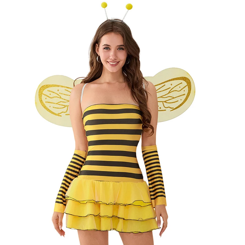 

Halloween Bee Costume Cosplay Costume Carnival Little Bee Stage Costume Stage Play
