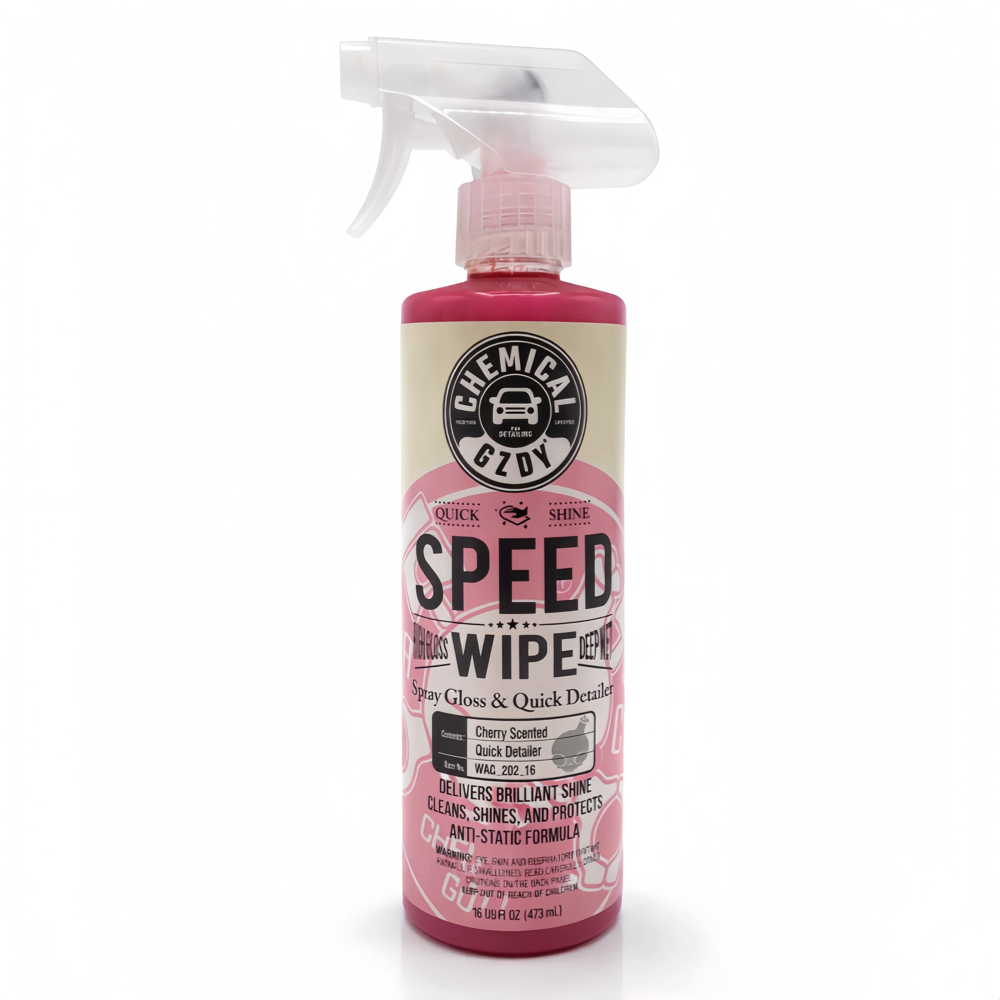 Car Quick Detail Spray – Speed Wipe 16 oz Gloss Enhancer, Cleans, Shines & Protects in Seconds