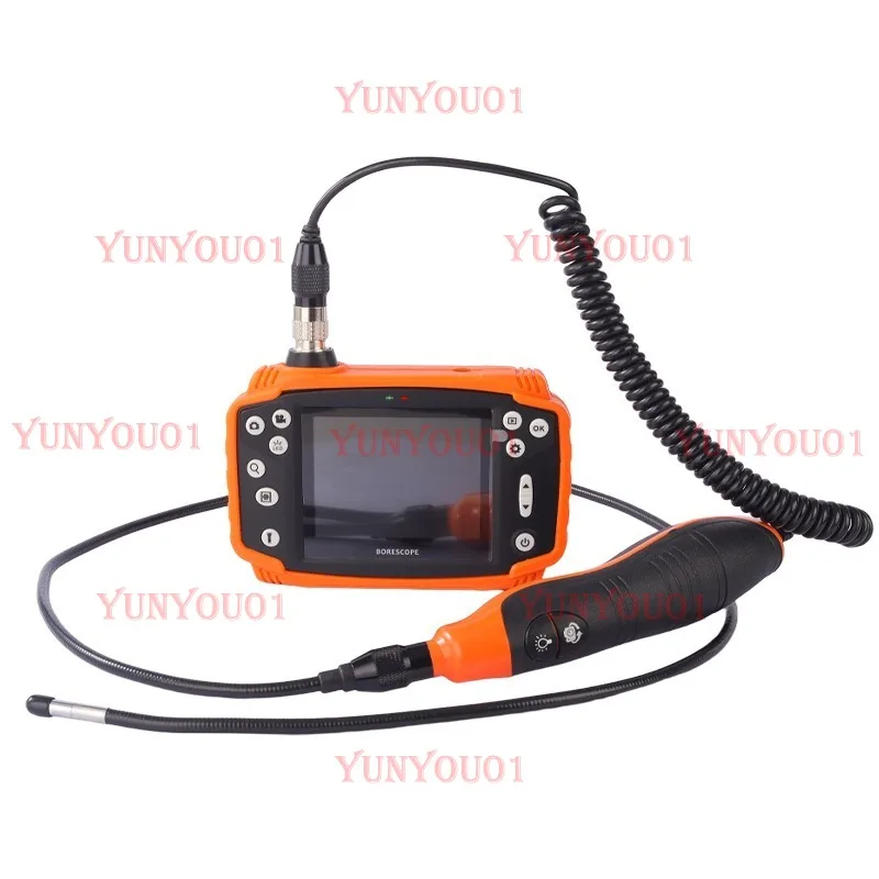 3.5-Inch high definition industrial endoscope, flat-panel dual-lens waterproof endoscope 3.7MM wide-angle mold inspection