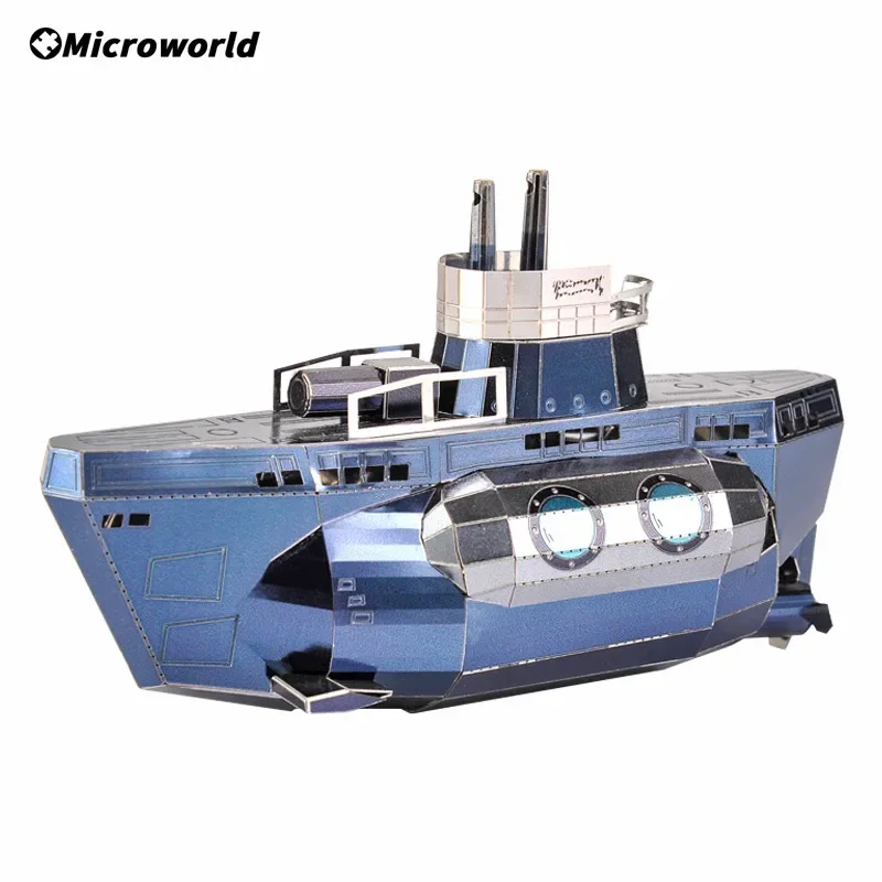 

Microworld 3D Metal Puzzle Games Military Tactical Submarine Model Kits Laser Cutting DIY Jigsaw Birthdays Toys Gifts For Adult