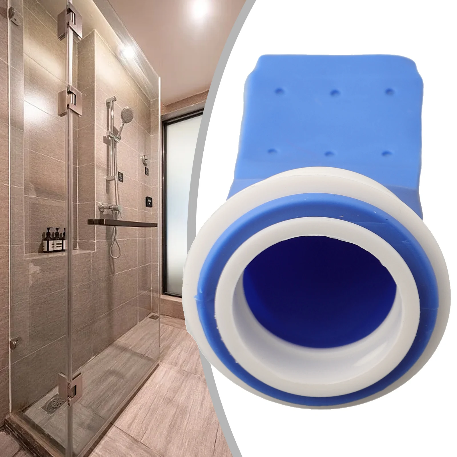 1pc Filter Screen Fixed Cap Silicone Sleeve Set Deodorant Floor Drain Core Blue Insect-proof 40-44mm Floor Drain Aperture