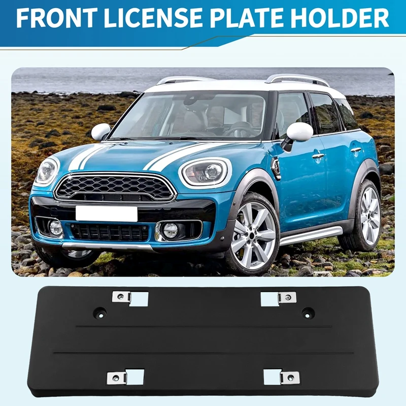 For Mini Countryman F60 Front Number Plate Carrier License Plate 51117431162 / 7431162